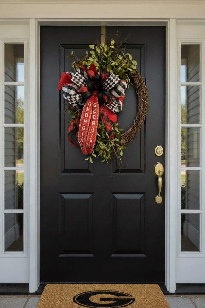 Georgia Bulldogs Grapevine Wreath